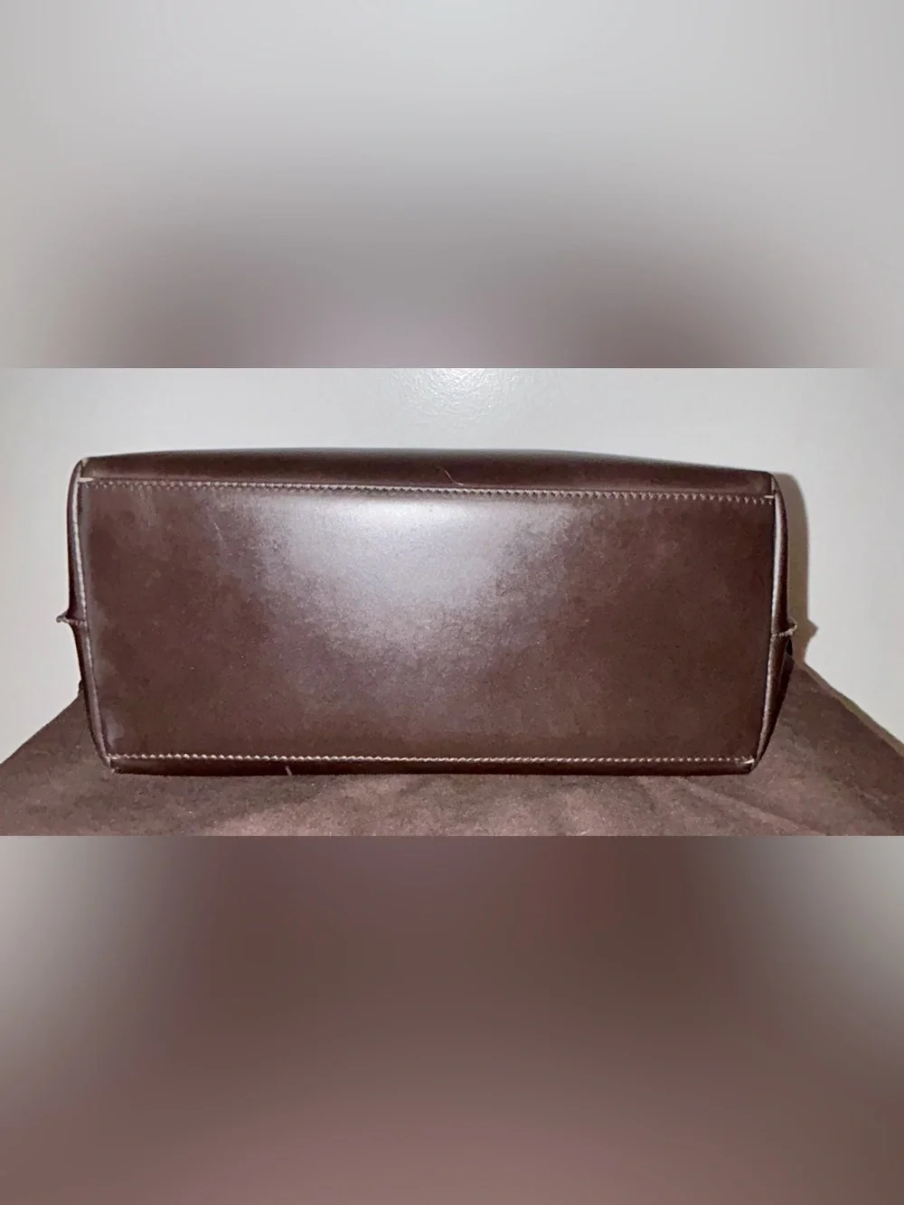 Gucci Tom Ford era Vintage leather shoulder bag. - Picture 9 of 14